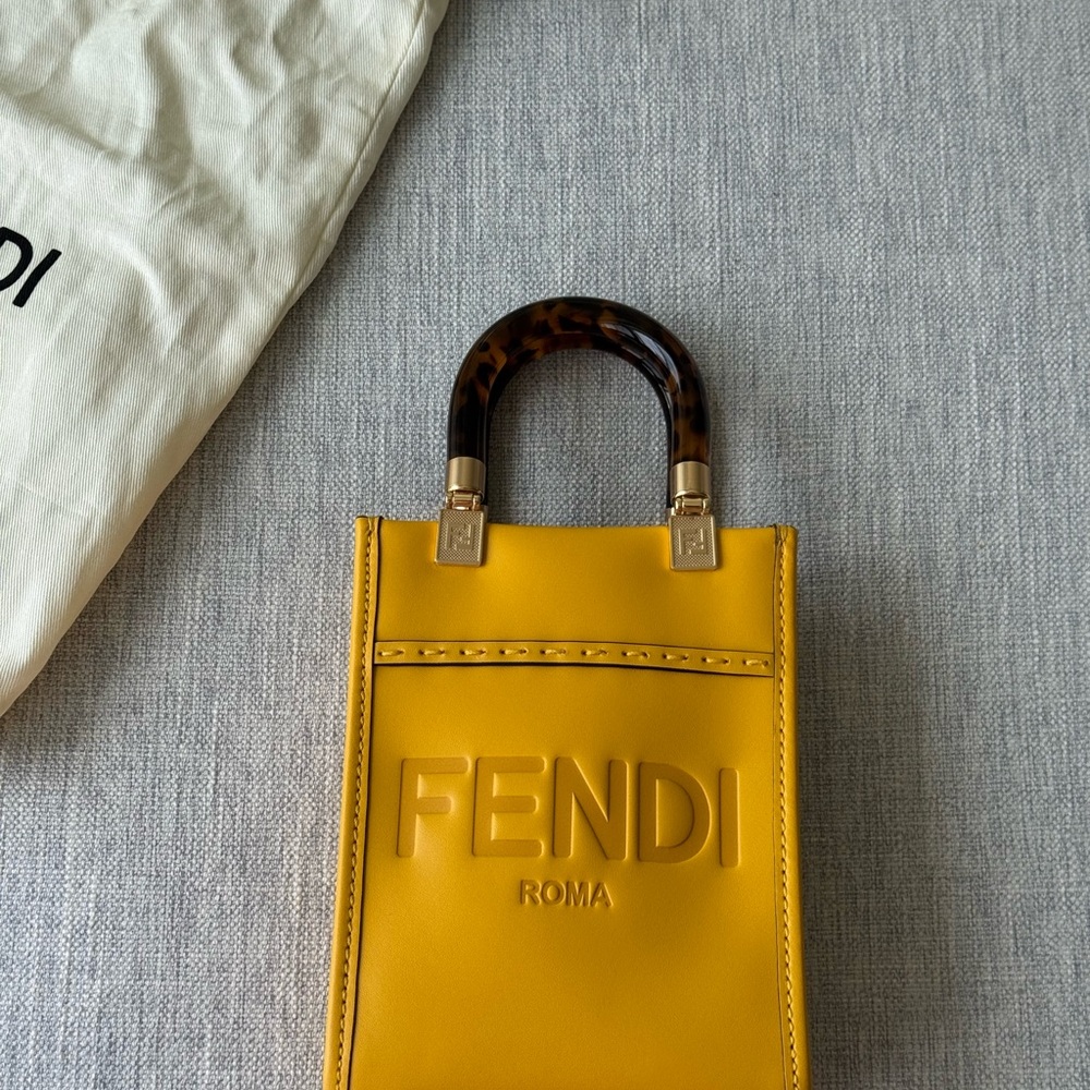 Fendi mini sunshine shopper bag, new with tag - Picture 3 of 7